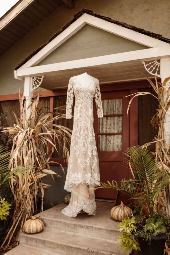 dress on porch